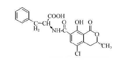 赭曲霉毒素結構式